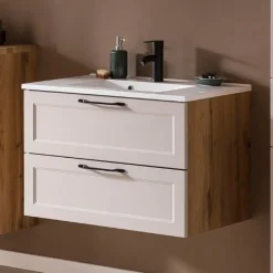 Waschtischunterschrank Meran | 80 x 47 x 56 cm | Farbe Kaschmir
