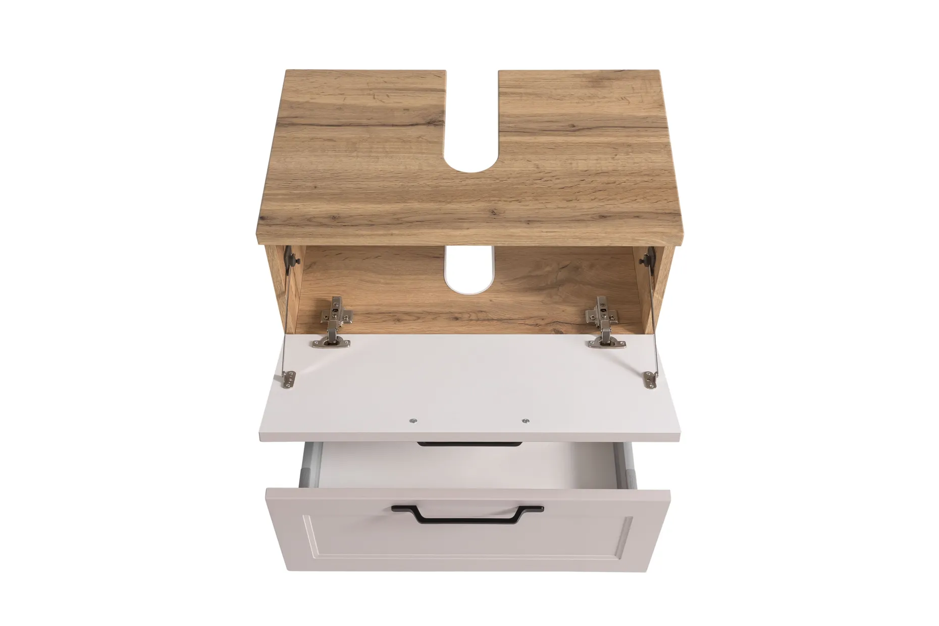 Waschtischunterschrank Meran | 60 x 35 x 55 cm | Farbe Kaschmir