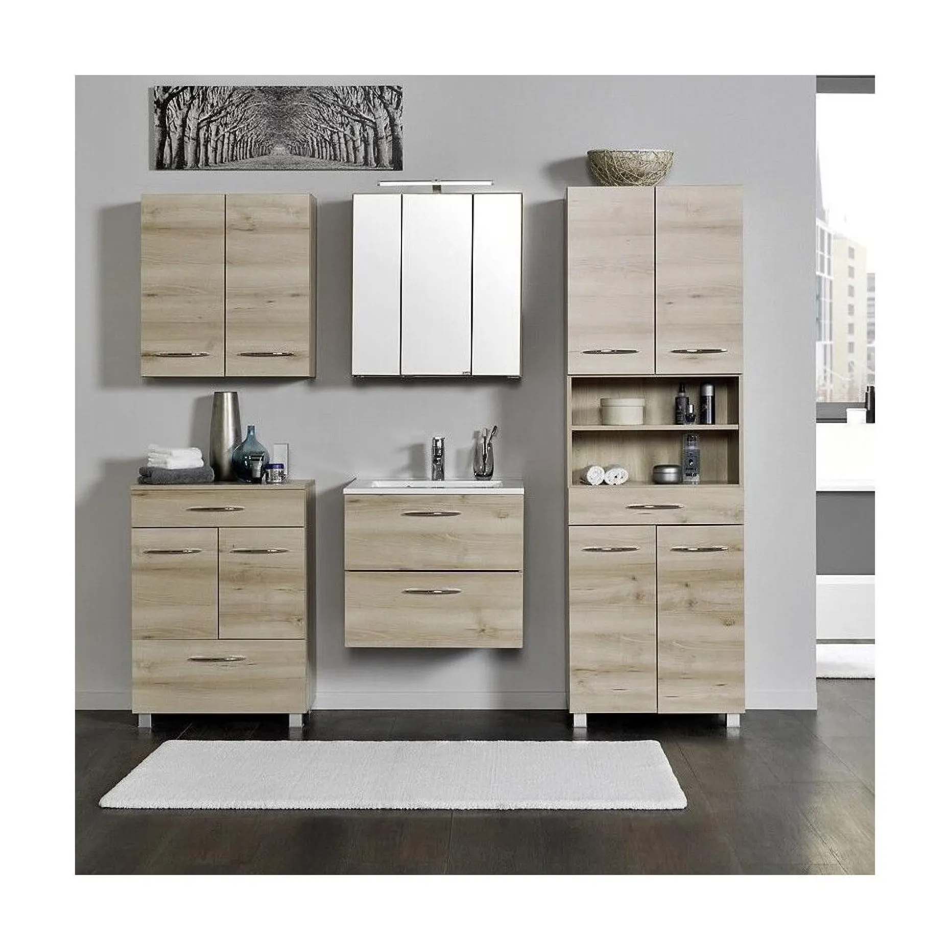 Waschtischunterschrank Portofino | 60 x 47 x 54 cm | Beech Design