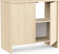 Waschtischunterschrank Puma - 64x33x61cm - 2 Türen - Eiche