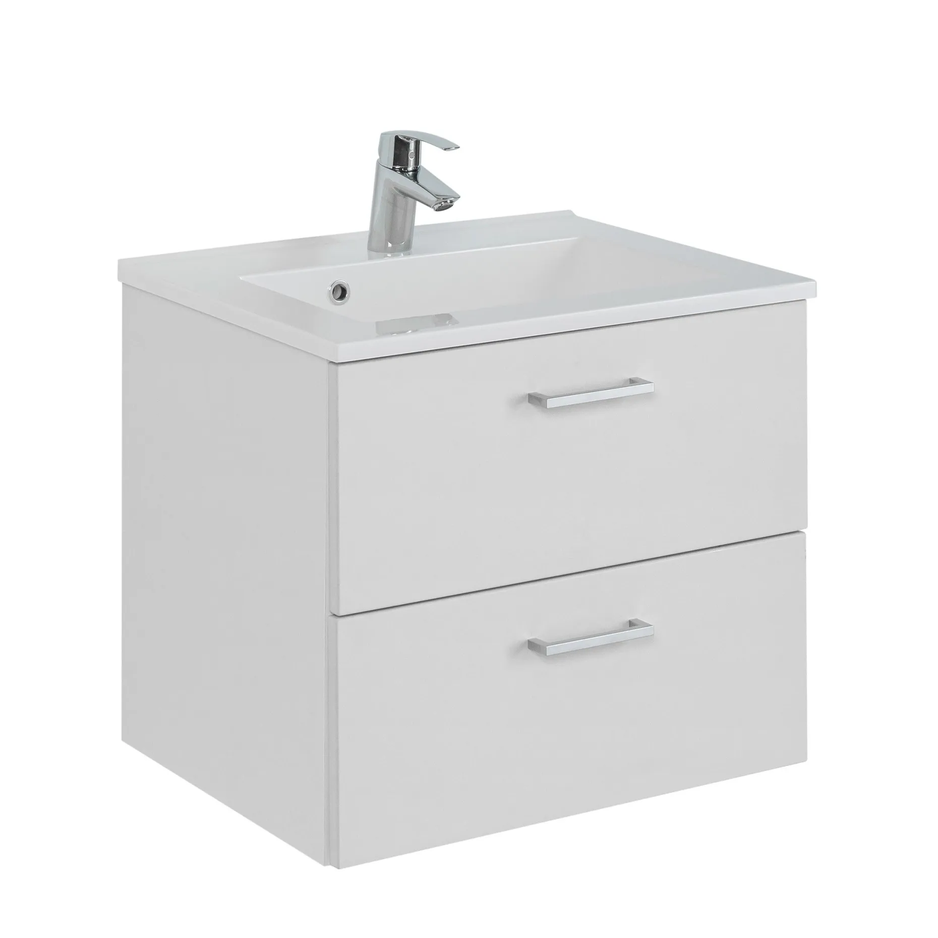 Waschtischunterschrank Ricca 60cm 2 Schubladen - weiß