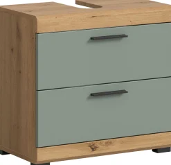 Waschtischunterschrank Scout Xonox - Sagegrün Artisan Eiche - 60x56x34 cm