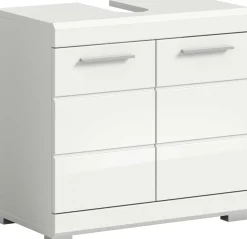 Waschtischunterschrank Scout Xonox - Weiß Hochglanz - 60x56x34 cm