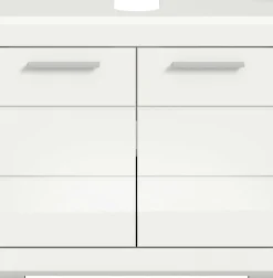 Waschtischunterschrank Scout Xonox - Weiß Hochglanz - 60x56x34 cm
