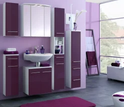 Waschtischunterschrank Small 50cm - hochglänzend lila