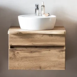 Waschtischunterschrank Vikas 61cm 2 Schubladen - Eiche