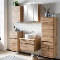 Waschtischunterschrank Vikas 61cm 2 Schubladen - Eiche