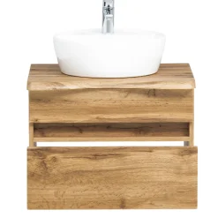 Waschtischunterschrank Vikas 61cm 2 Schubladen - Eiche