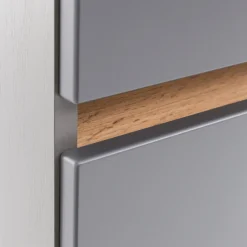 Waschtischunterschrank Vikas 61cm 2 Schubladen - anthrazit/eick