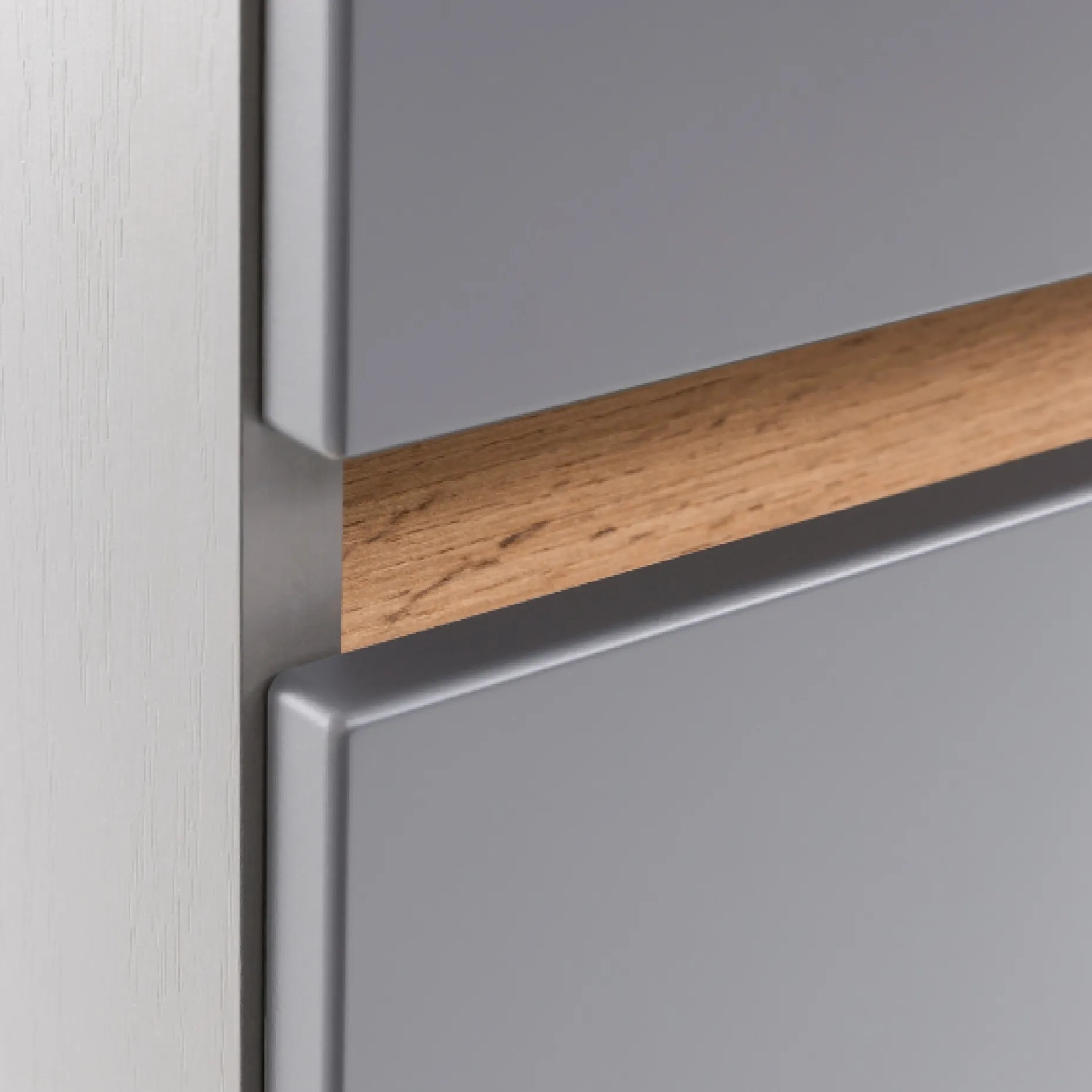 Waschtischunterschrank Vikas 61cm 2 Schubladen - anthrazit/eick