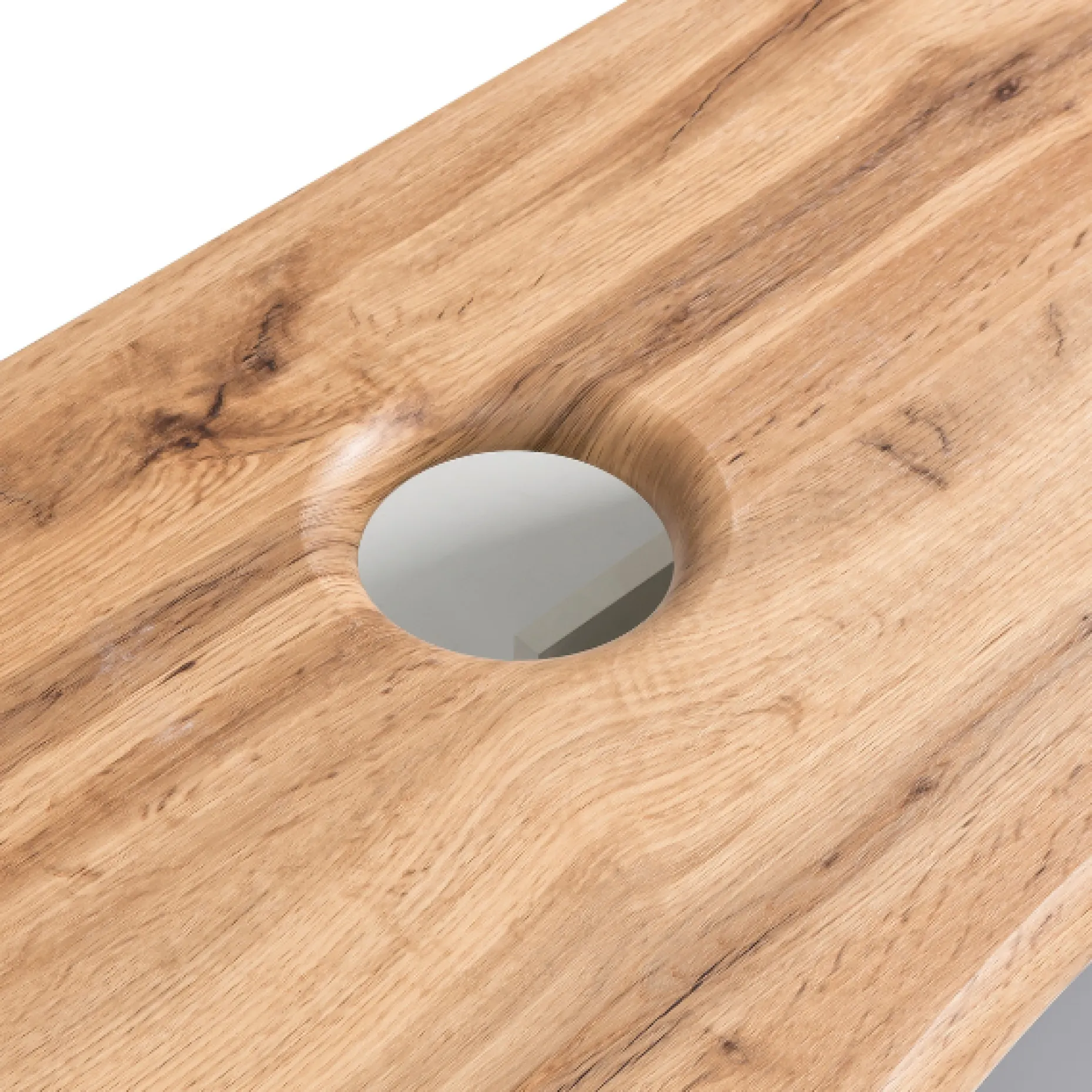 Waschtischunterschrank Vikas 121cm 4 Schubladen - anthrazit/gelb