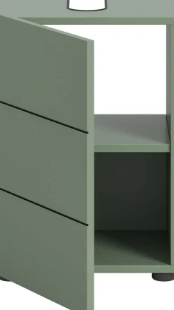 Waschtischunterschrank Vira Xonox - Rauchgrün - 38x56x34 cm
