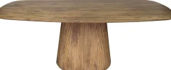 Emob Wave Esstisch 215cm - Massiv Mango Sand