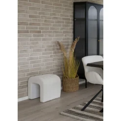 House Nordic er Bouclé-Pouf - Bequem und stilvoll 41x36,5 cm