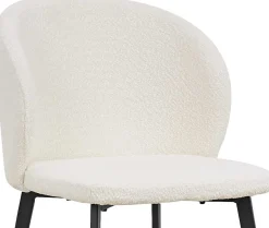 Rousseau er Bouclé-Stuhl Toledo | Metallbeine | H80 x B51 x T55 cm