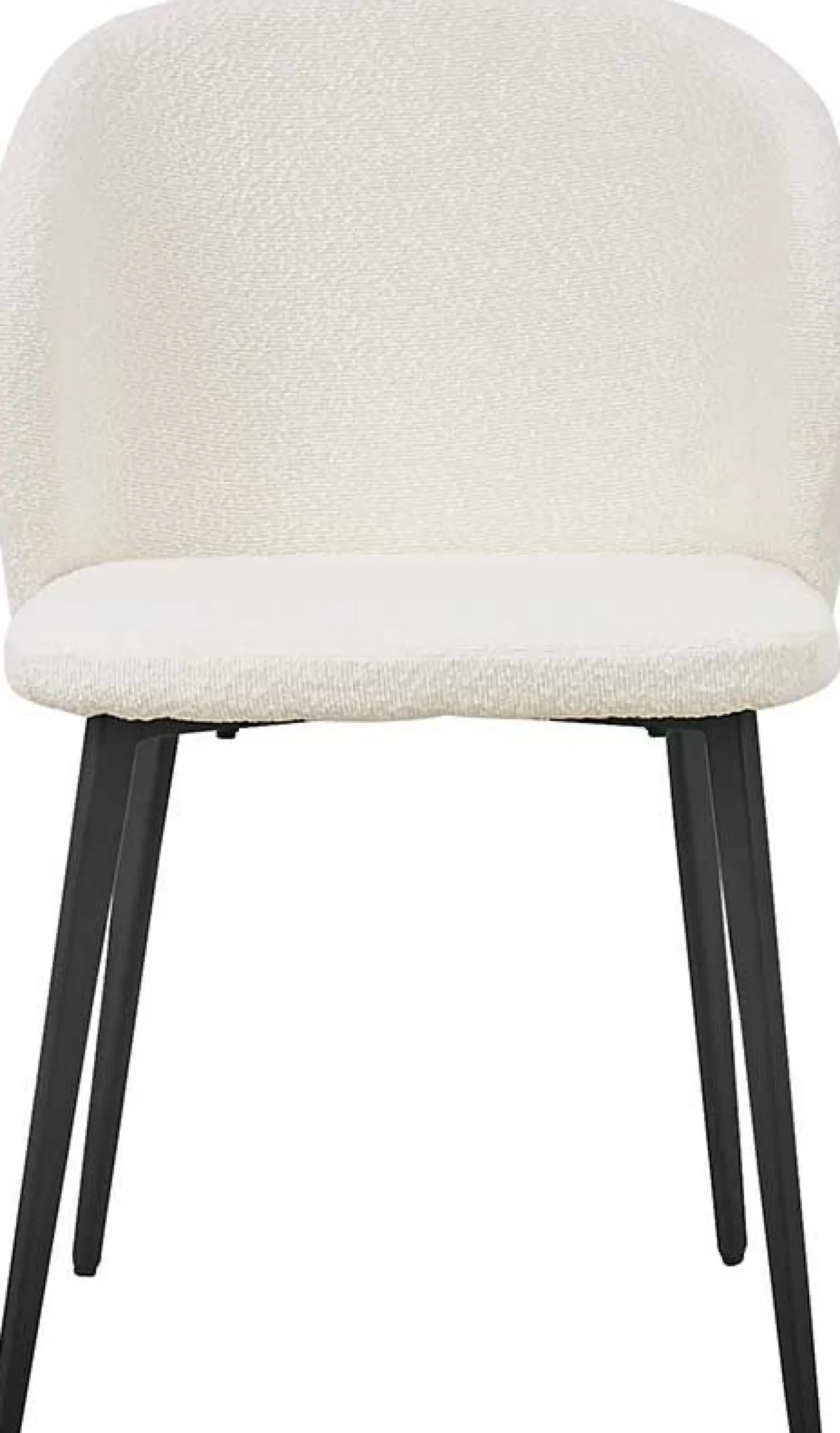 Rousseau er Bouclé-Stuhl Toledo | Metallbeine | H80 x B51 x T55 cm