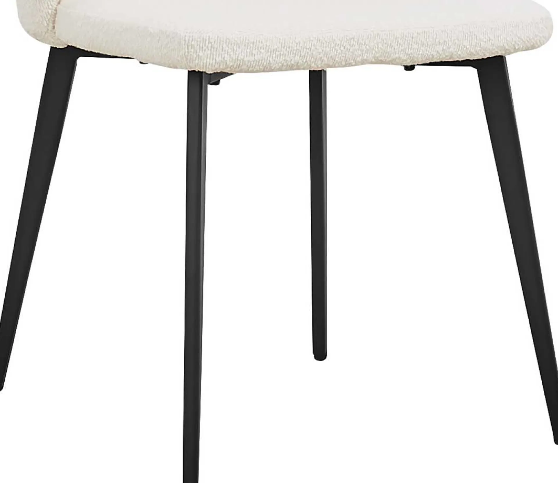 Rousseau er Bouclé-Stuhl Toledo | Metallbeine | H80 x B51 x T55 cm