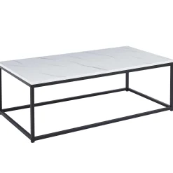 Rousseau es Marmordekor Couchtisch - Dallas | H-H 40 x B-L 120 x T-P 60 cm