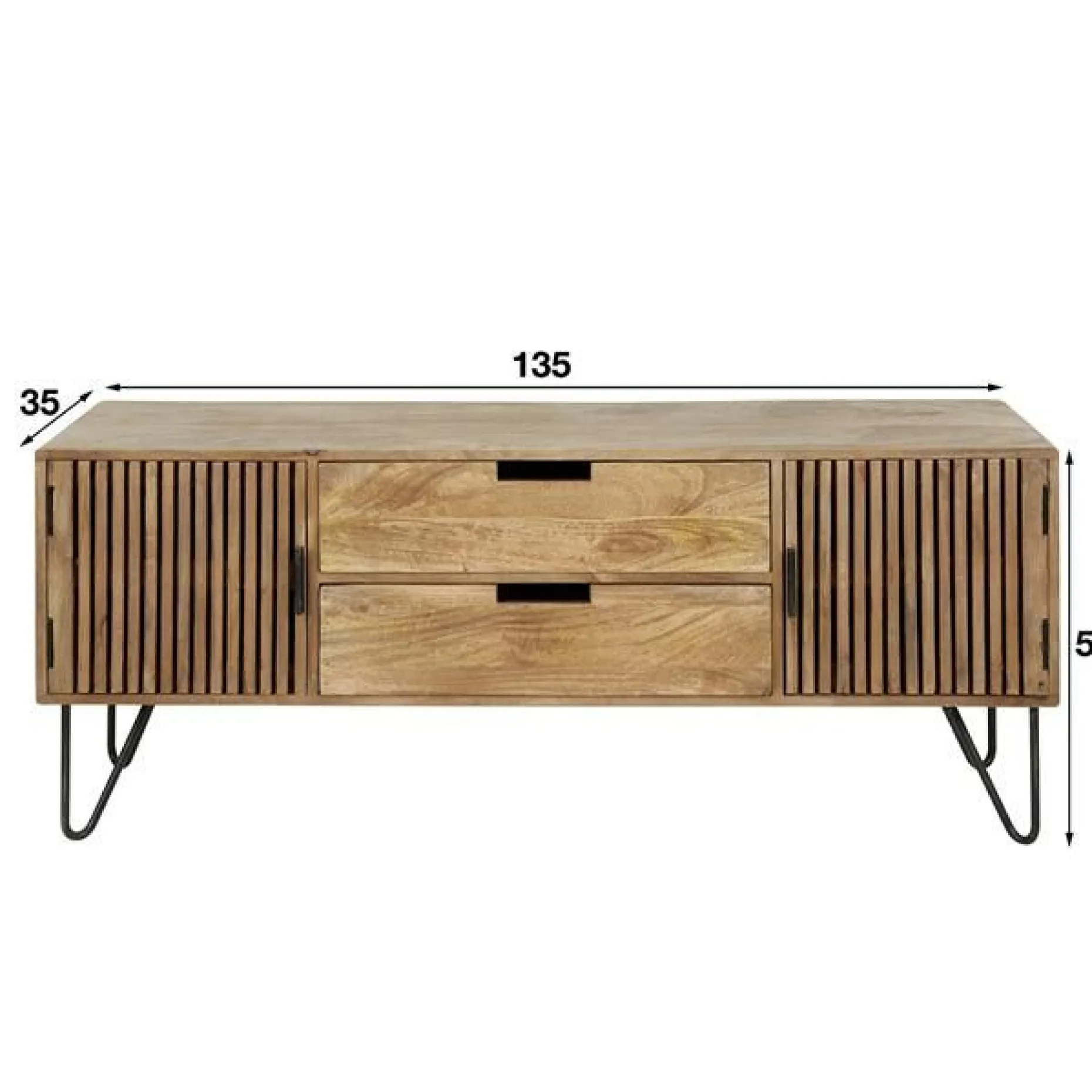 WesTV-Schrank - Mango-Holz