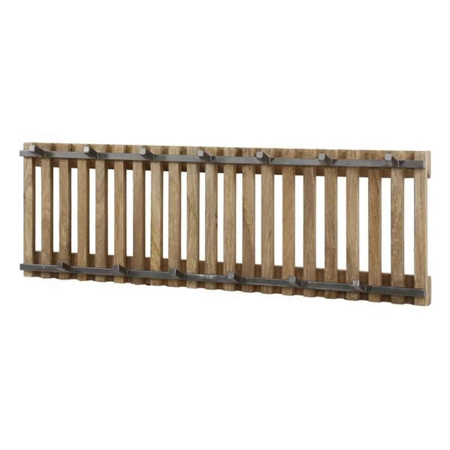 Wes Wandgarderobe 13 Haken - Mangoholz geschliffen