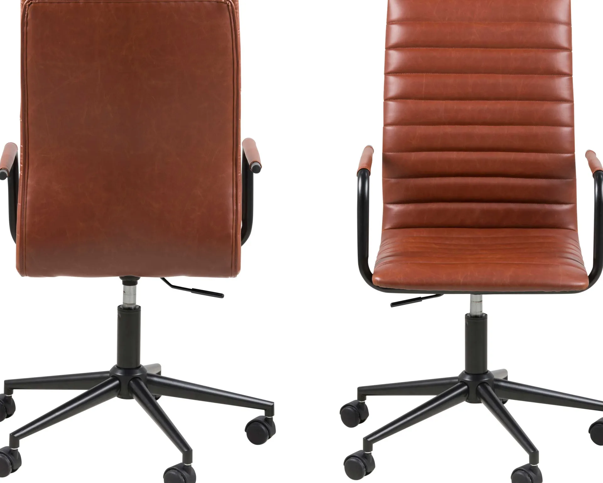 Emob Windsor Bürostuhl - verstellbar - Kunstleder cognac