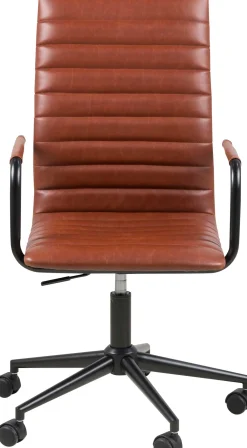 Emob Windsor Bürostuhl - verstellbar - Kunstleder cognac
