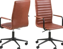 Emob Windsor Bürostuhl - verstellbar - Kunstleder cognac
