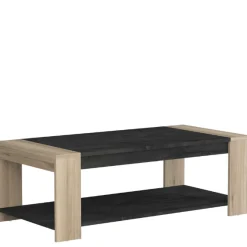 CBA Wohnzimmer Shane-Kronberg Eiche/Sidewalk schwarz