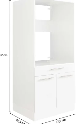 Wäscheschrank Laundreezy | 68 x 68 x 162 cm | Weiß