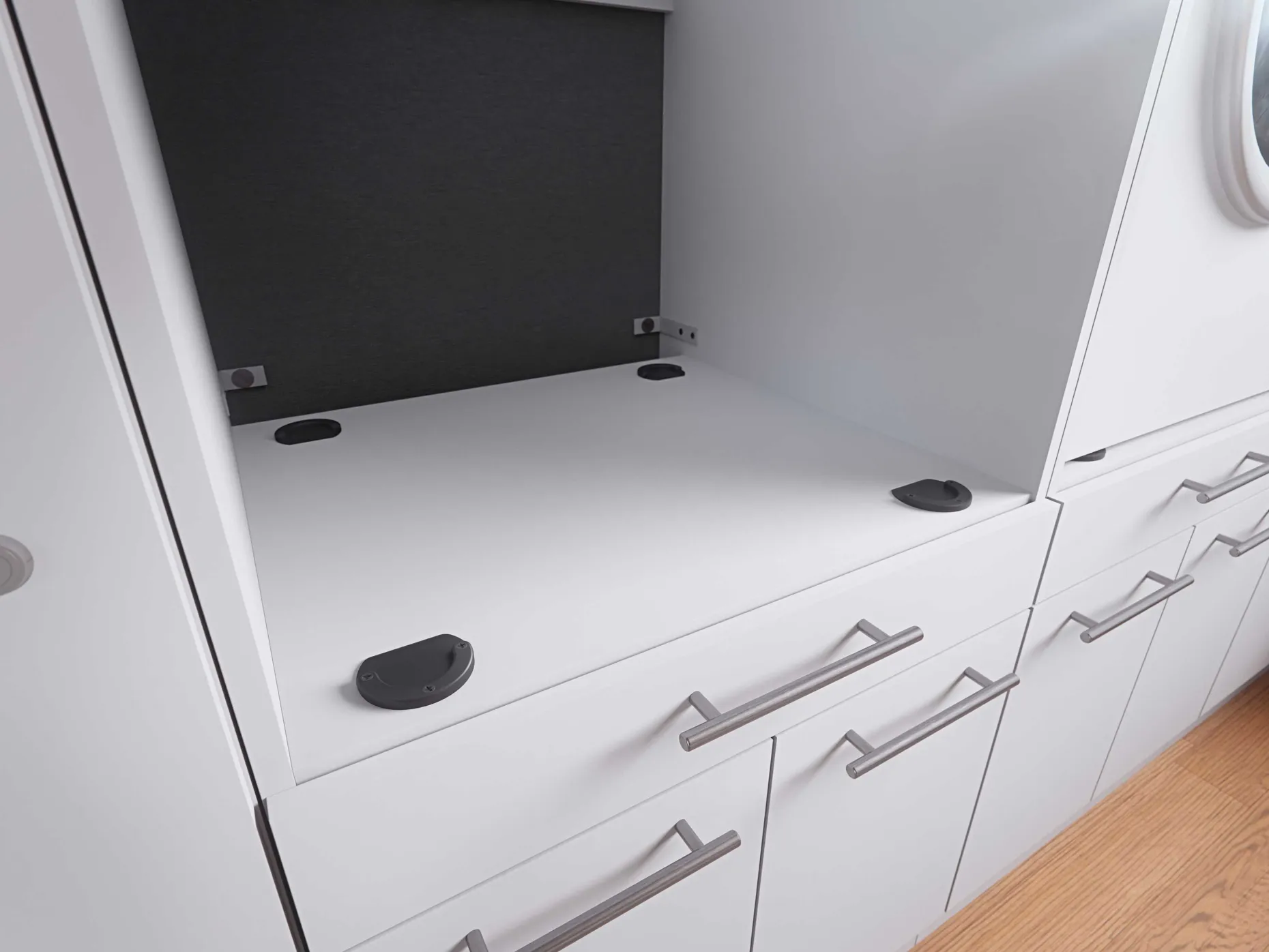 Wäscheschrank Laundreezy | 68 x 68 x 162 cm | Weiß