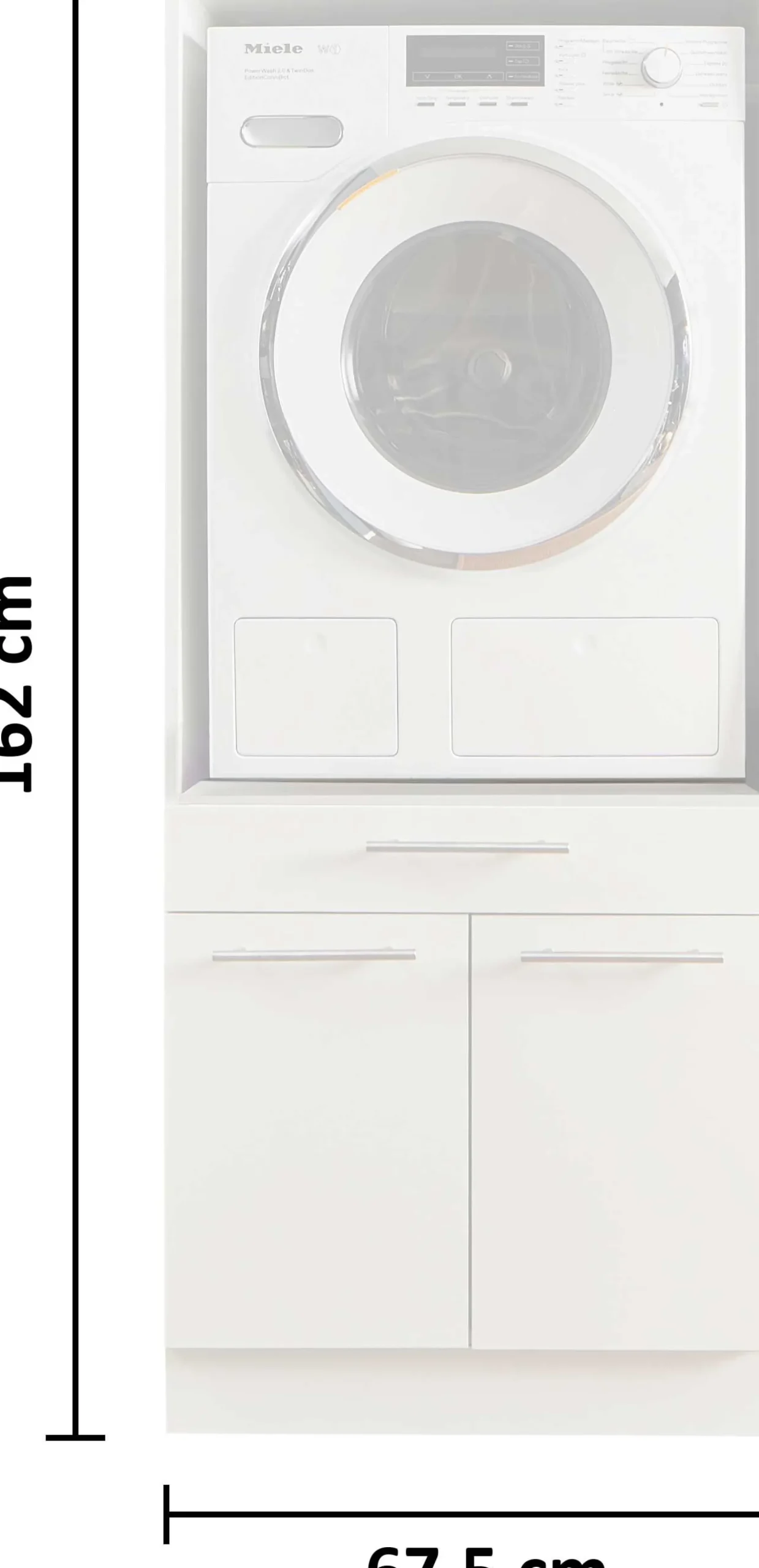 Wäscheschrank Laundreezy | 68 x 68 x 162 cm | Anthrazit
