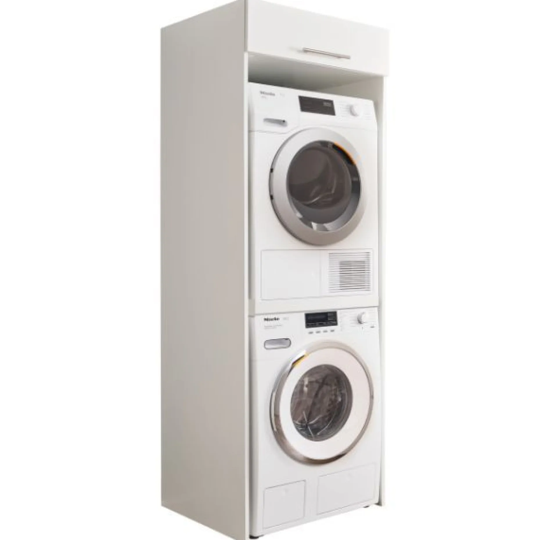 Wäscheschrank Laundreezy | 68 x 68 x 200 cm | Weiß