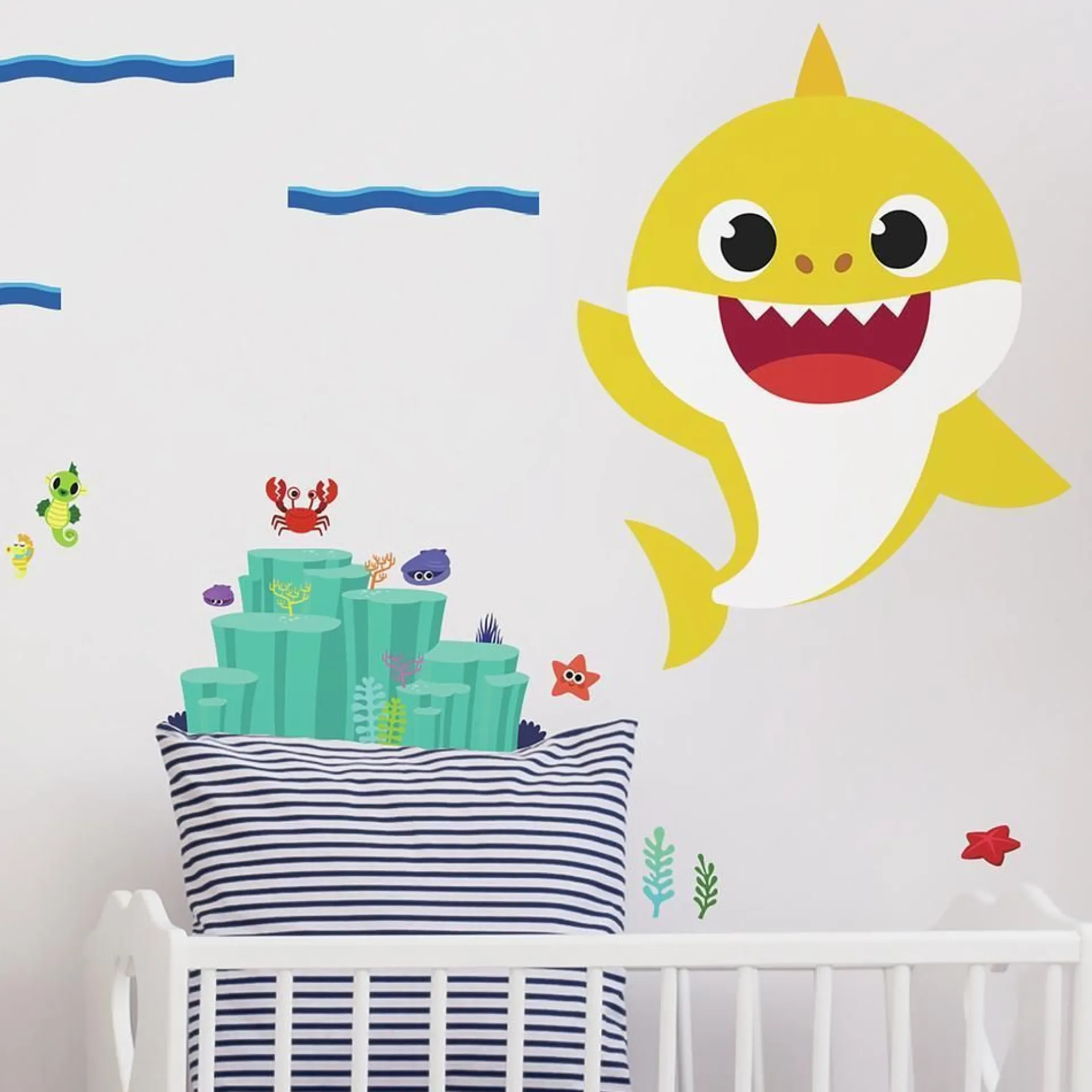 RoomMates XL Wandaufkleber Baby Shark