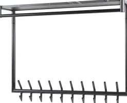Zeitgenössische Garderobe mit 20 Haken und Hutablage