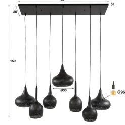 Emob Zeppos Hängeleuchte 120 cm-Artic