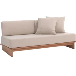 Gescova Zweisitzige Gartenbank Djerba - Textilene und Holz - 188x95x70 cm -