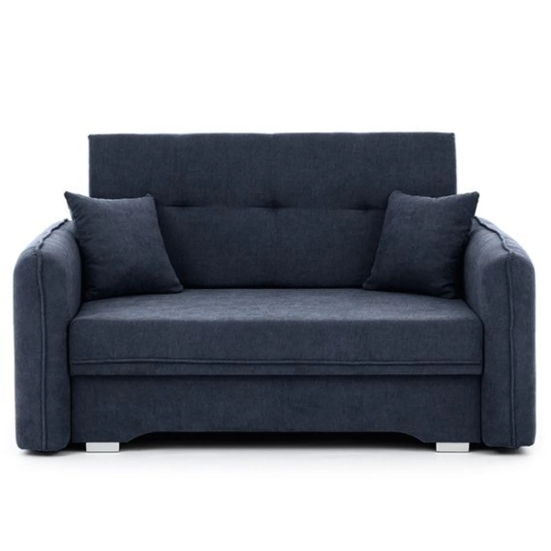 Emob Zweisitziges Sofa mit Schlaffunktion Laina | 155 x 105 x 75 cm | Dunkel