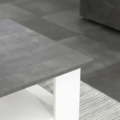 Symbiosis Zweite Chance Couchtisch Quadratisch 67x67 - Weiß/Beton