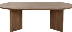 Emob Zweite Chance Ovaler Couchtisch Sable - 119x60x40cm - Nussbaum Dekor